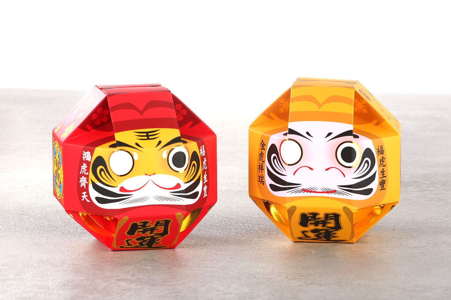 祈福達摩虎年存錢筒(單入，黃紅)＋２色