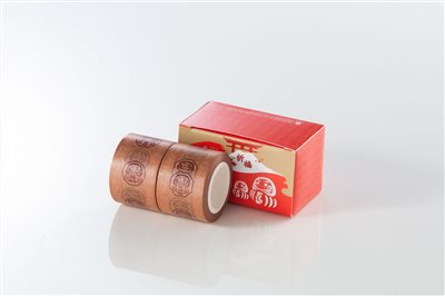 祈福達摩紙膠帶(2入，盒)